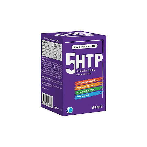 TabVitamins 5HTP Takviye Edici Gıda 30 Kapsül - 1