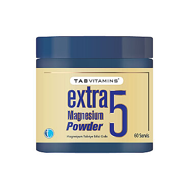 TabVitamins Extra 5 Magnezyum Powder Takviye Edici Gıda 60 Servis - Tabilaç