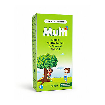 TabVitamins Multi Multivitamin Mineral Balık Yağı Portakal Aromalı Takviye Edici Gıda 200 ml - Tabilaç