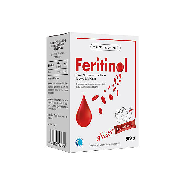 Tabvitamins Feritinol Takviye Edici Gıda 30 Saşe - 1