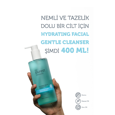 The Purest Solitions Kuru ve Karma Ciltler İçin Hydrating Nazik Yüz Temizleyici 400ml - The Purest Solutions (1)