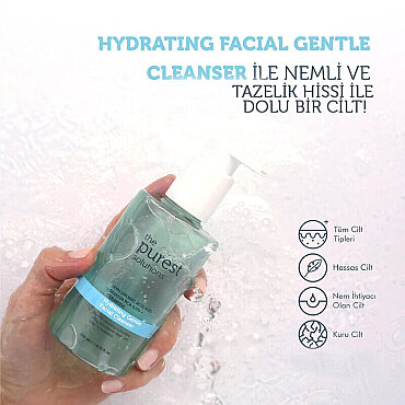 The Purest Solitions Kuru ve Karma Ciltler İçin Hydrating Nazik Yüz Temizleyici 200ml - 4