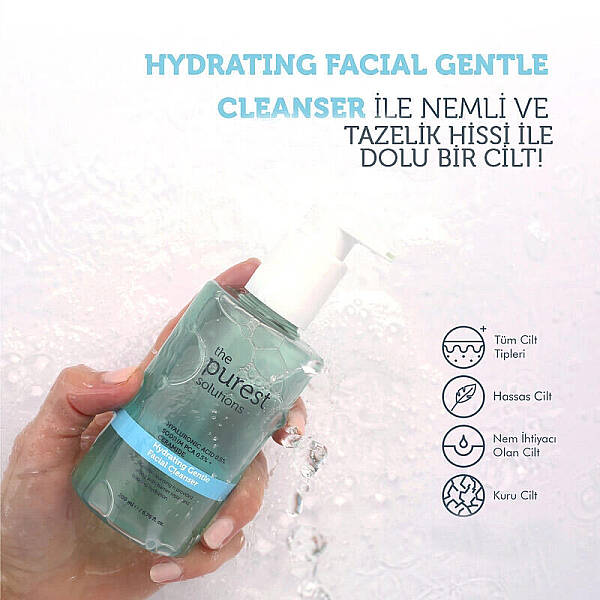 The Purest Solitions Kuru ve Karma Ciltler İçin Hydrating Nazik Yüz Temizleyici 200ml - 4