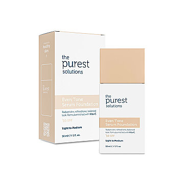 The Purest Solutions Even Tone Leke Karşıtı Serum Fondöten SPF50+ Açık-Orta Ton 30 ml - The Purest Solutions