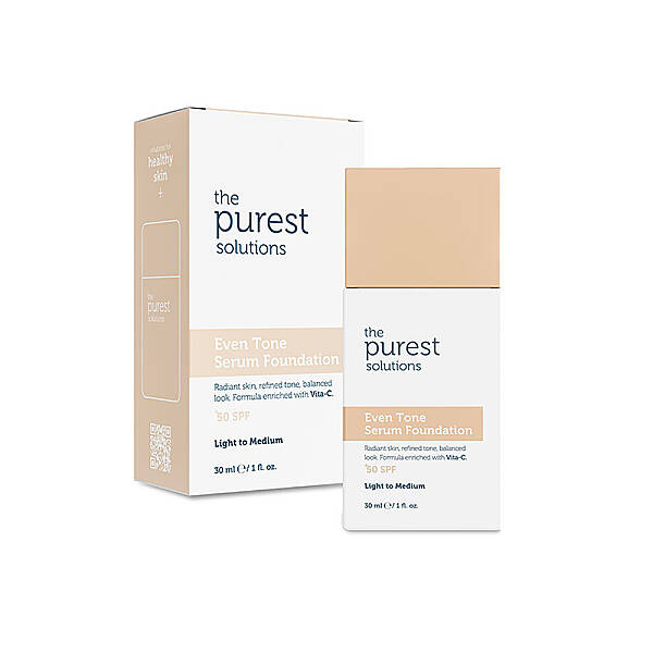 The Purest Solutions Even Tone Leke Karşıtı Serum Fondöten SPF50+ Açık-Orta Ton 30 ml - 1