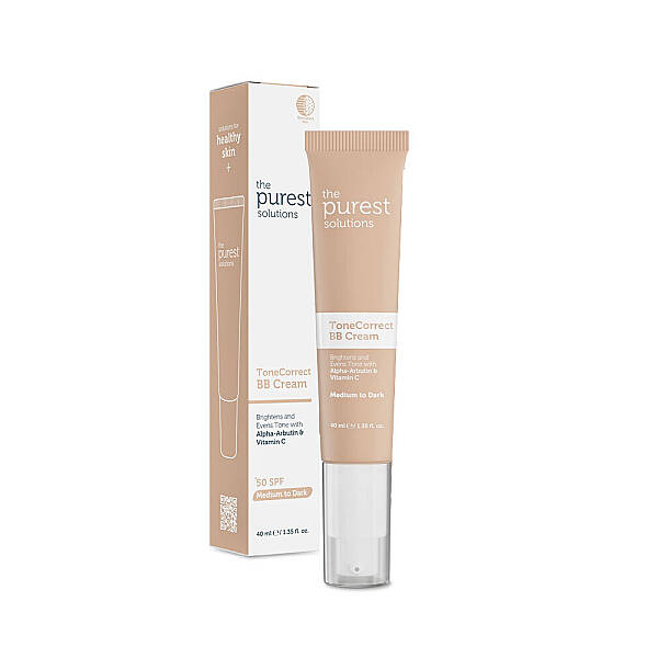 The Purest Solutions Lekeli Ciltler İçin Cilt Tonu Eşitleyici BB Krem SPF50+ Orta-Koyu Ton 40 ml - 1