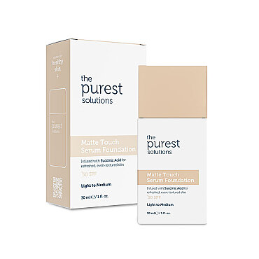 The Purest Solutions Matte Touch Sebum Dengeleyici ve Matlaştırıcı Serum Fondöten SPF50+ Açık-Orta Ton 30 ml - The Purest Solutions