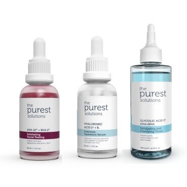 The Purest Solutions Siyah Nokta Karşıtı ve Gözenek Sıkılaştırmaya Yardımcı Nemlendirici Bakım Seti - The Purest Solutions