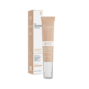 The Purest Solutions Yağlı ve Karma Ciltler İçin Matlaştırıcı BB Krem SPF 50+ Orta-Koyu Ton 40 ml - The Purest Solutions