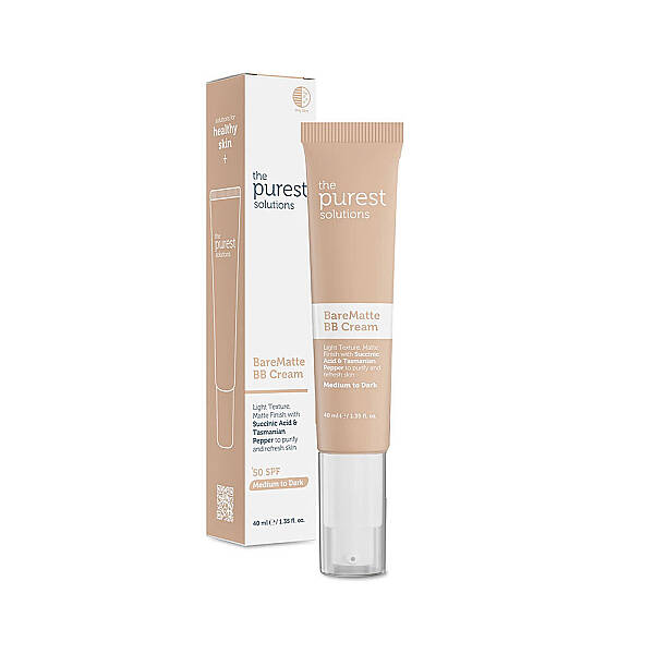 The Purest Solutions Yağlı ve Karma Ciltler İçin Matlaştırıcı BB Krem SPF 50+ Orta-Koyu Ton 40 ml - 1