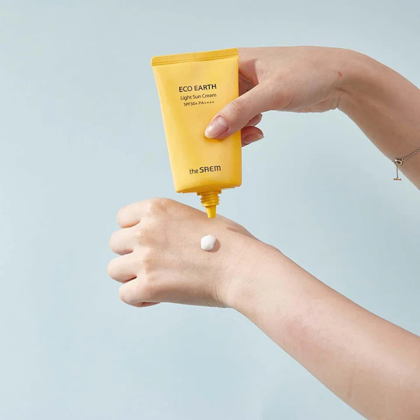 The Saem Eco Earth Light Sun Cream SPF 50+ ve PA++++ 50 g Güneş Koruyucu Krem - 2