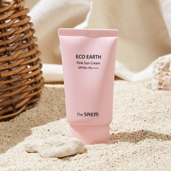 The Saem Eco Earth Pink SPF50 Sun Cream 50 g Güneş Koruyucu Krem - 2