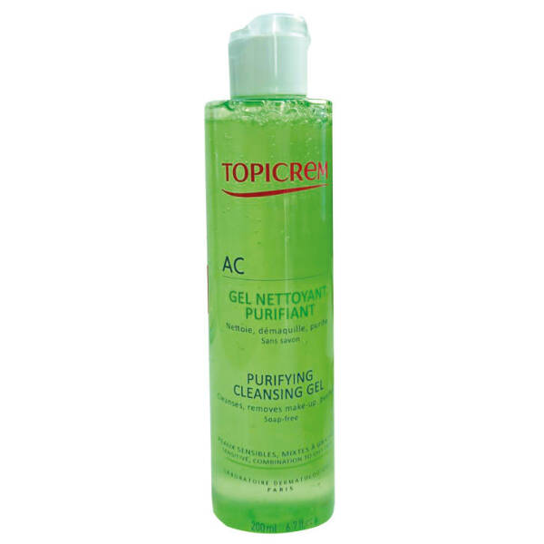 Topicrem AC Purifying Cleansing Gel 200ml - 1