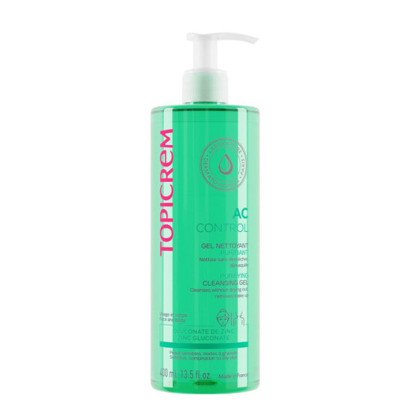 Topicrem AC Purifying Cleansing Gel 400ml - 1