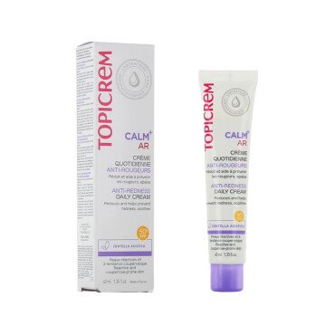 Topicrem Calm+ AR Cilt Hassasiyetine Karşı Günlük Bakım Kremi SPF50+ 40ml - Topicrem