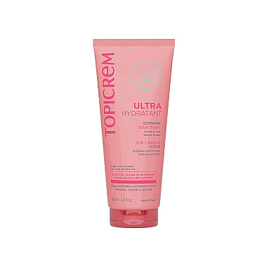 Topicrem Ultra Hydratant 3in1 Gentle Scrub Peeling - Nemlendirici Etkili Peeling 200 ml - Topicrem