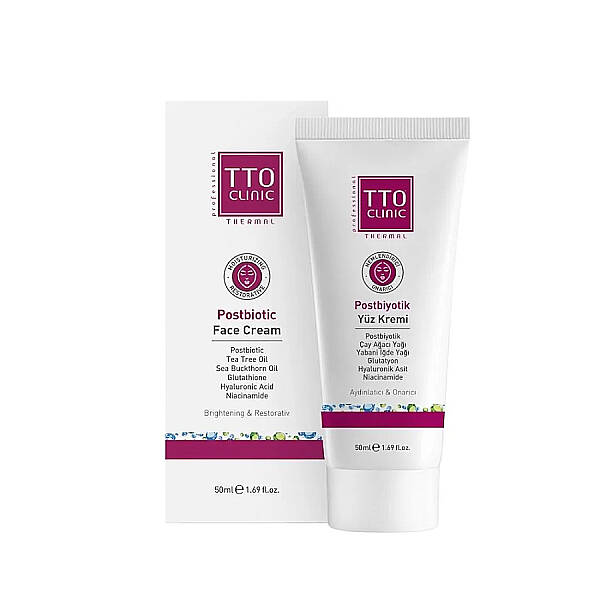 TTO Clinic Postbiyotik Yüz Kremi Rozalı Akneli Lekeli Ciltler 50 ml - 1
