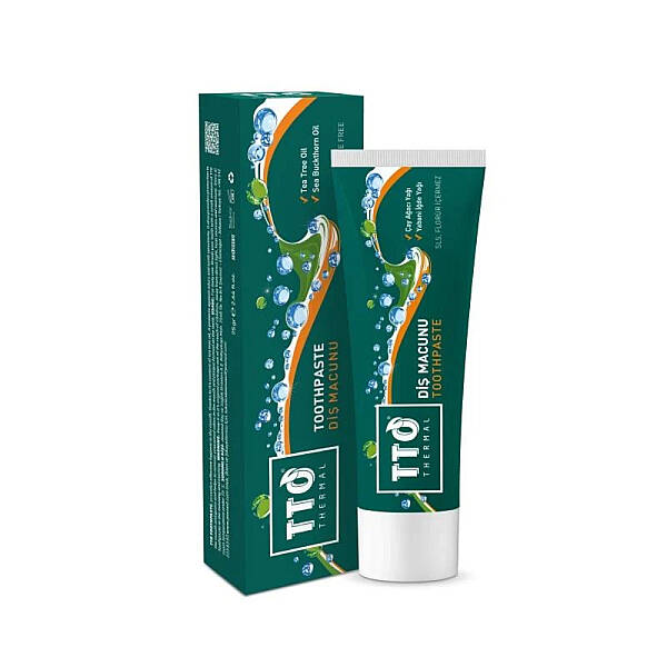 TTO Thermal Çay Ağacı Yağı & Yabani İde Yağı Diş Macunu 75 g - 1
