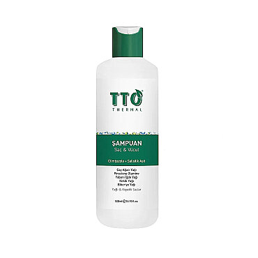 TTO Thermal Saç Ve Vücut Şampuanı Climbazole Ve Çay Ağacı 500ml - TTO