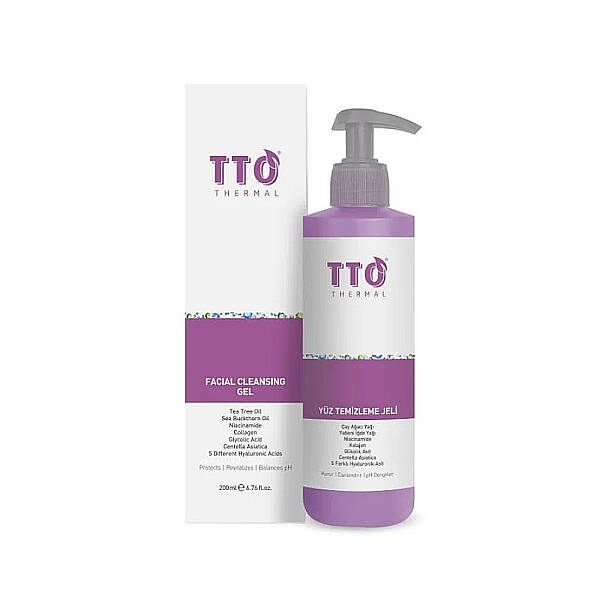 TTO Thermal Yüz Temizleme Jeli Normal Akneli Rozalı Ciltler 200ml - 1