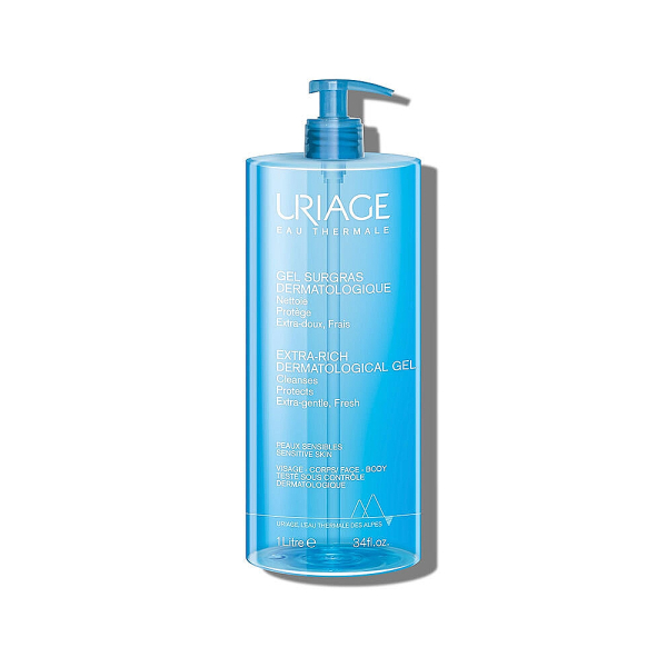 Uriage Extra Rich Dermatological Kuru Ciltler İçin Yüz ve Vücut Temizleme Jeli 1 LT - 1