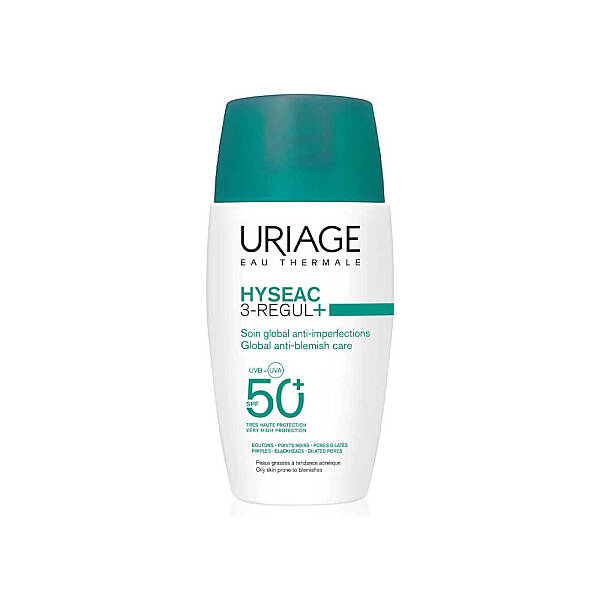 Uriage Hyseac 3-Regul+ Global Anti Blemish Care SPF50 Leke ve Siyah Nokta Karşıtı Bakım Kremi 50 ml - 1