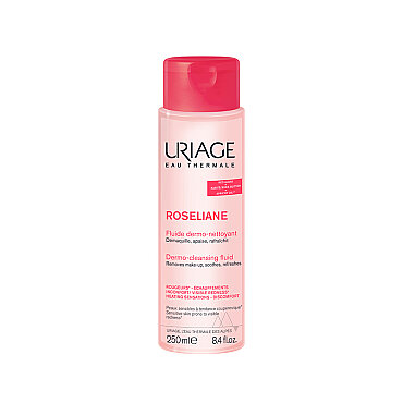 Uriage Roseliane Dermo Cleansing Fluid - Hassas Ciltler İçin Yatıştırıcı Temizleme Losyonu 250 ml - Uriage