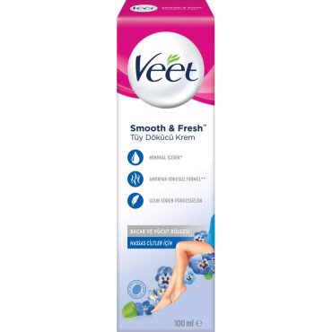 Veet Hassas Ciltere Özel Bacak ve Vücut Bölgesi Tüy Dökücü Krem 100ml - Veet
