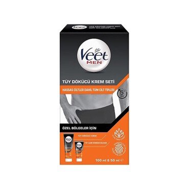 Veet Men Özel Bölgeler İçin Tüy Dökücü Krem Seti - Veet