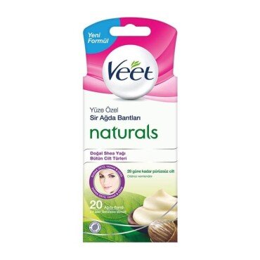 Veet Naturals Yüz İçin Sir Ağda Bantları 20 Adet - Veet