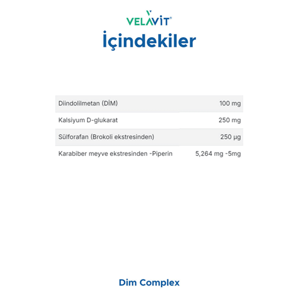 Velavit Dim Complex 30 Tablet - 7