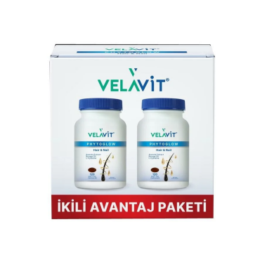 Velavit Phytoglow Hair & Nail 120 + 120 Kapsül Set - Velavit