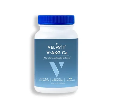 Velavit V-AKG Ca - Alfaketoglutarat-kalsiyum (AKG) Longevity - 60 Kapsül - 3