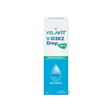 Velavit V-D3K2 Drop MK-7 D3 ve K2 Vitamini İçeren Takviye Edici Gıda 20 ml - Velavit