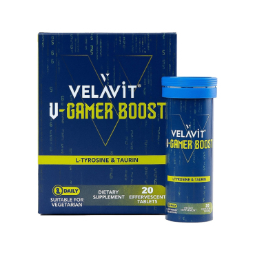 Velavit V-Gamer Boost Takviye Edici Gıda 20 Tablet - Velavit