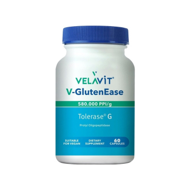 Velavit V-GlutenEase Takviye Edici Gıda 60 Kapsül - Velavit