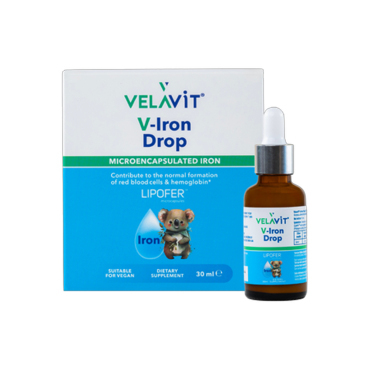Velavit V-Iron Drop Demir İçeren Damla Takviye Edici Gıda 30 ml - Velavit