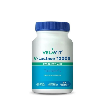 Velavit V-Lactase 12000 30 Çiğneme Tableti - Velavit