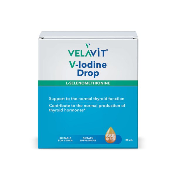 Velavit V-lodine Drop İyot ve Selenyum İçeren Takviye Edici Gıda 25 ml - 1