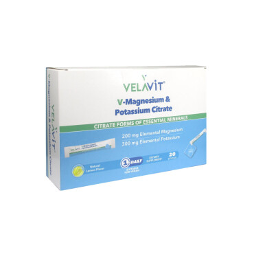 Velavit V-Magnesium & Potassium Citrate 20 Toz Poşet - Velavit