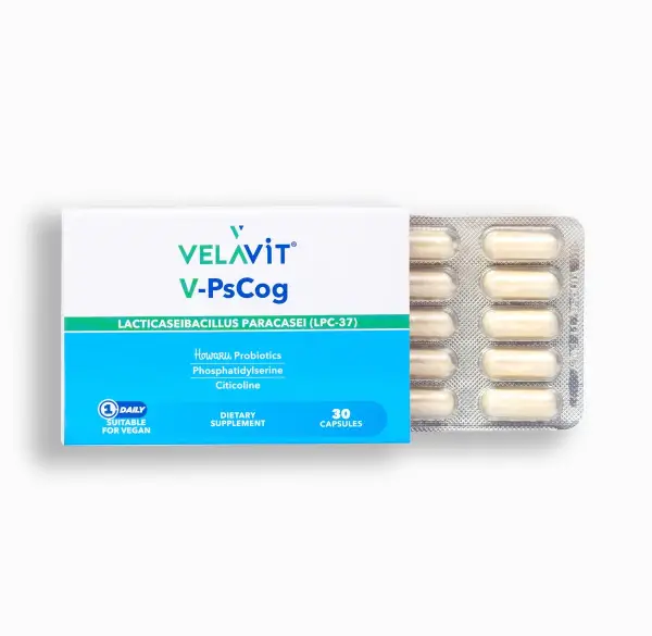 Velavit V-PsCog - Lpc-37, Fosfotidilserin ve Sitikolin İçeren Takviye Edici Gıda 30 Kapsül - 3