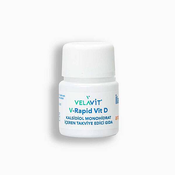 Velavit V-Rapid Vit D - Takviye Edici Gıda 60 Tablet - 1