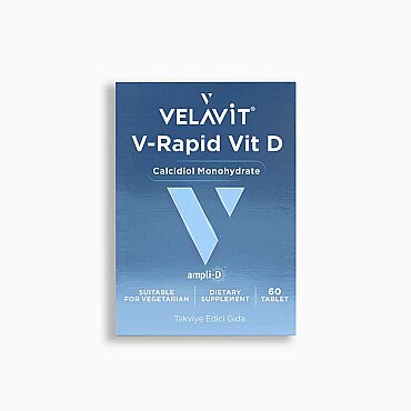 Velavit V-Rapid Vit D - Takviye Edici Gıda 60 Tablet - Velavit