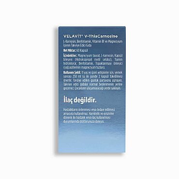 Velavit V-ThiaCarnosine - 60 Kapsül - Velavit (1)