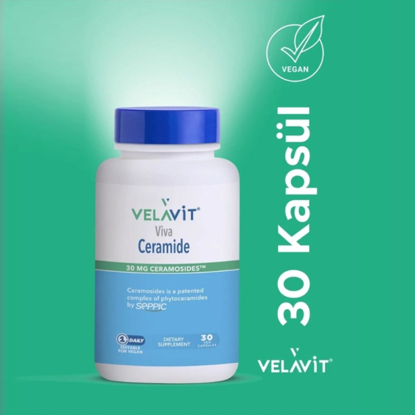 Velavit Viva Ceramide - Seramid İçeren Takviye Edici Gıda 30 Kapsül - 2
