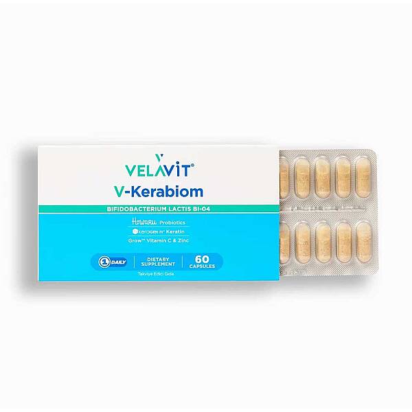 Velavlit V-Kerabiom - Takviye Edici Gıda 60 Kapsül - 2