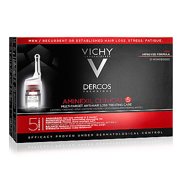 Vichy Dercos Aminexil Erkekler İçin Saç Dökülmesine Karşı 5 Etkili Bakım 21x6 ml - Vichy