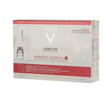 Vichy Dercos Aminexil Kadınlar İçin Saç Dökülmesine Karşı 5 Etkili Bakım 21x6 ml - Vichy