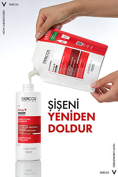 Vichy Dercos Saç Dökülmesine Karşı Tamamlayıcı Şampuan Refill 400 ml - 4