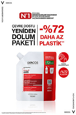 Vichy Dercos Saç Dökülmesine Karşı Tamamlayıcı Şampuan Refill 400 ml - 9
